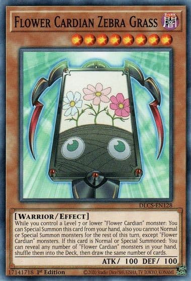 Flower Cardian Zebra Grass Dragons of Legend: The Complete Series Yu-Gi-Oh! card