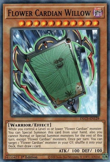 Flower Cardian Willow Dragons of Legend: The Complete Series Yu-Gi-Oh! card