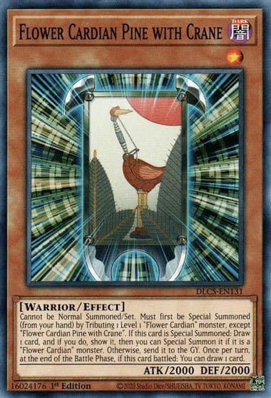 Flower Cardian Pine with Crane Dragons of Legend: The Complete Series Yu-Gi-Oh! card