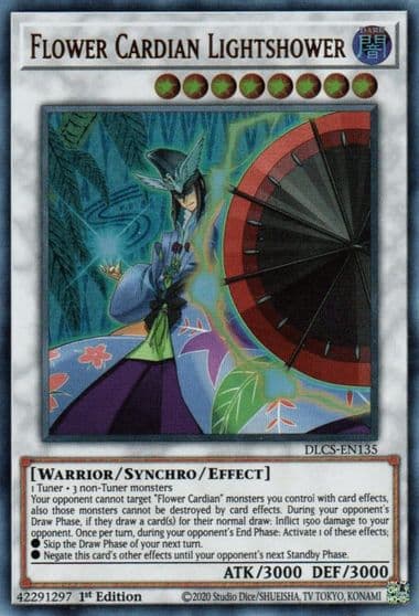 Flower Cardian Lightshower Dragons of Legend: The Complete Series Yu-Gi-Oh! card