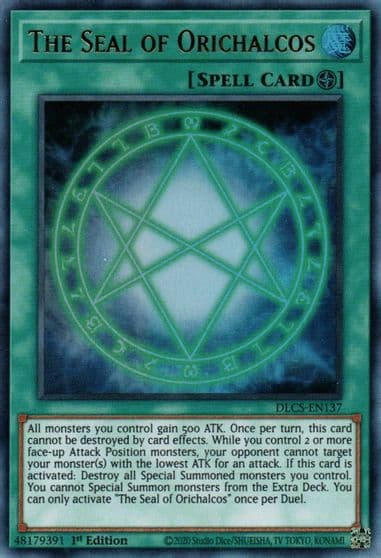 The Seal of Orichalcos Dragons of Legend: The Complete Series Yu-Gi-Oh! card