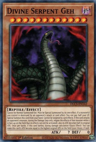 Divine Serpent Geh Dragons of Legend: The Complete Series Yu-Gi-Oh! card