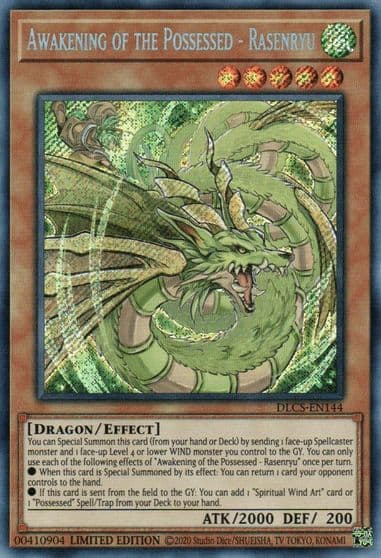 Awakening of the Possessed Rasenryu Dragons of Legend: The Complete Series Yu-Gi-Oh! card