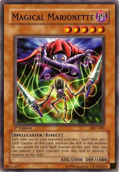 Magical Marionette Magician's Force Yu-Gi-Oh! card