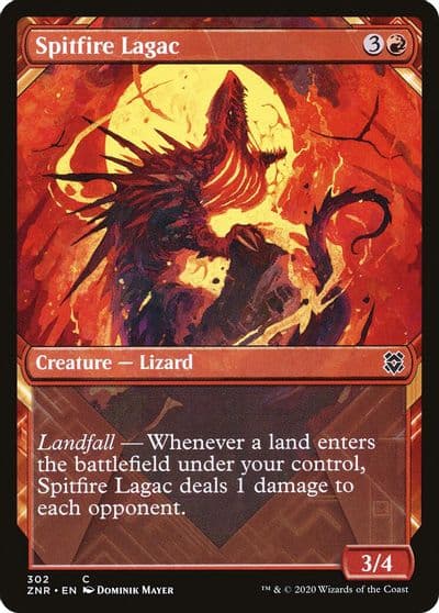 Spitfire Lagac Showcase Zendikar Rising Magic card