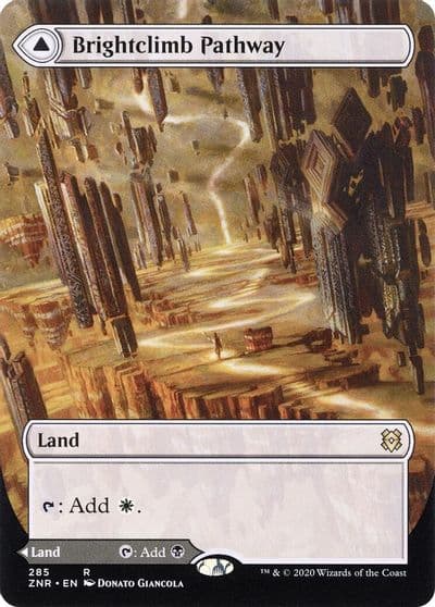 Brightclimb Pathway Borderless Zendikar Rising Magic card