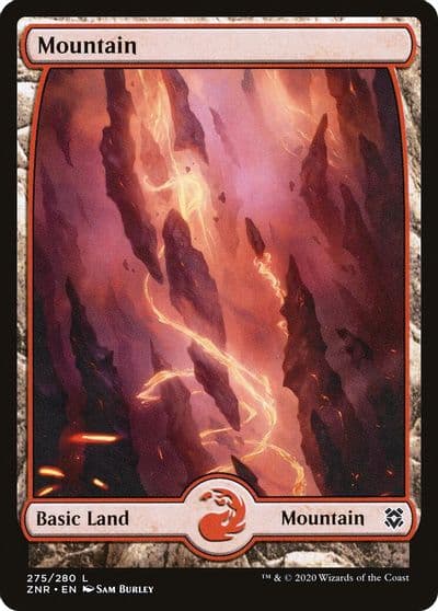 Mountain 275 Full Art Zendikar Rising Magic card