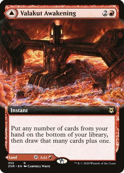 Valakut Awakening Extended Art Zendikar Rising Magic card