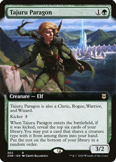 Tajuru Paragon Extended Art Zendikar Rising Magic card