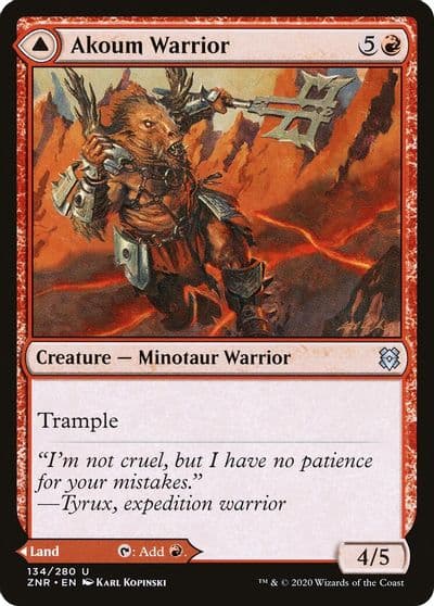 Akoum Warrior Zendikar Rising Magic card