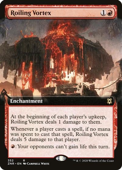 Roiling Vortex Extended Art Zendikar Rising Magic card
