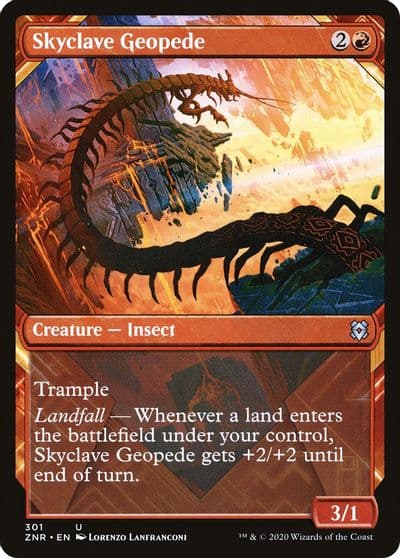 Skyclave Geopede Showcase Zendikar Rising Magic card