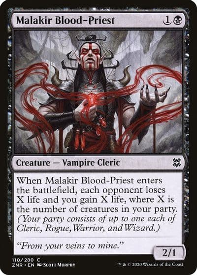 Malakir Blood Priest Zendikar Rising Magic card