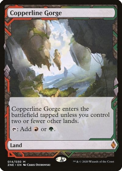 Copperline Gorge Zendikar Rising Expeditions Magic card