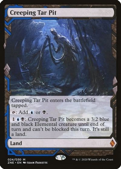 Creeping Tar Pit Zendikar Rising Expeditions Magic card