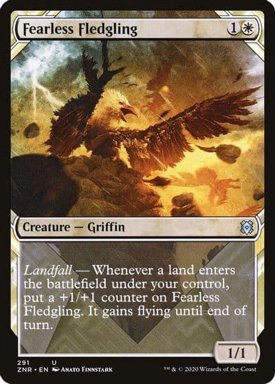 Fearless Fledgling Showcase Zendikar Rising Magic card