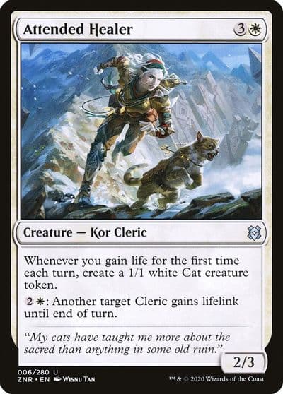 Attended Healer Zendikar Rising Magic card