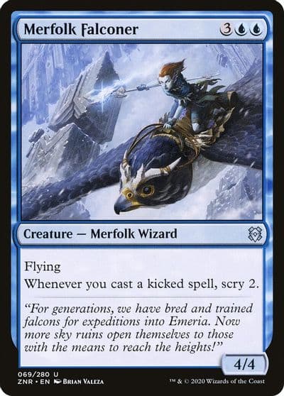 Merfolk Falconer Zendikar Rising Magic card