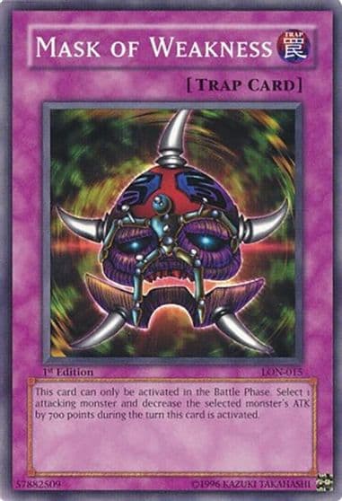 Mask of Weakness Labyrinth of Nightmare Yu-Gi-Oh! card