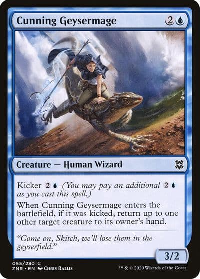Cunning Geysermage Zendikar Rising Magic card
