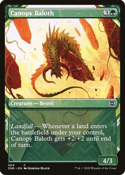 Canopy Baloth Showcase Zendikar Rising Magic card