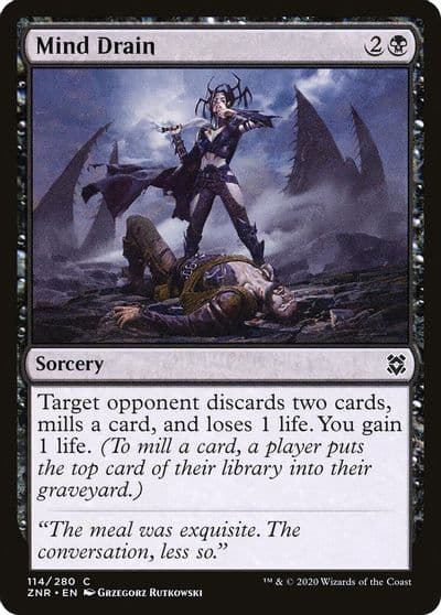 Mind Drain Zendikar Rising Magic card