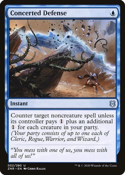 Concerted Defense Zendikar Rising Magic card