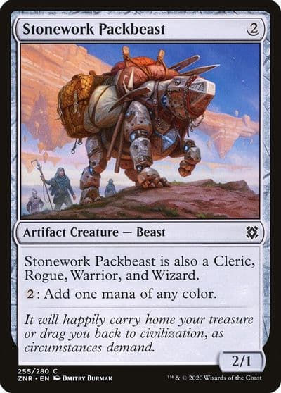 Stonework Packbeast Zendikar Rising Magic card