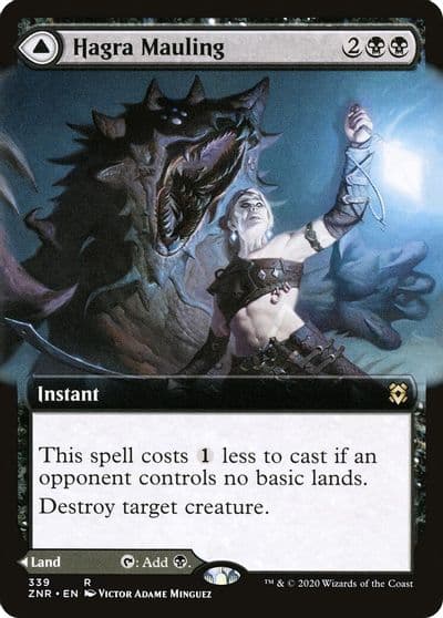 Hagra Mauling Extended Art Zendikar Rising Magic card