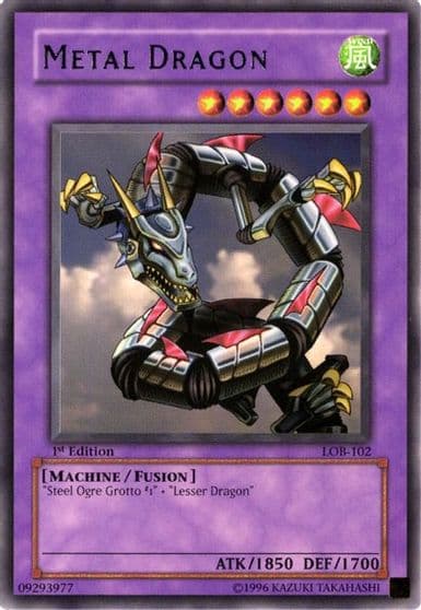 Metal Dragon The Legend of Blue Eyes White Dragon Yu-Gi-Oh! card