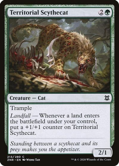 Territorial Scythecat Zendikar Rising Magic card