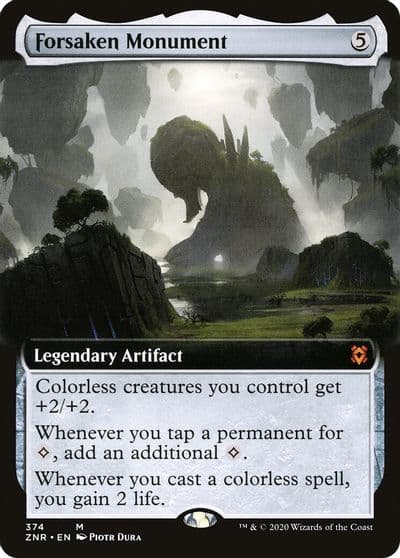 Forsaken Monument Extended Art Zendikar Rising Magic card