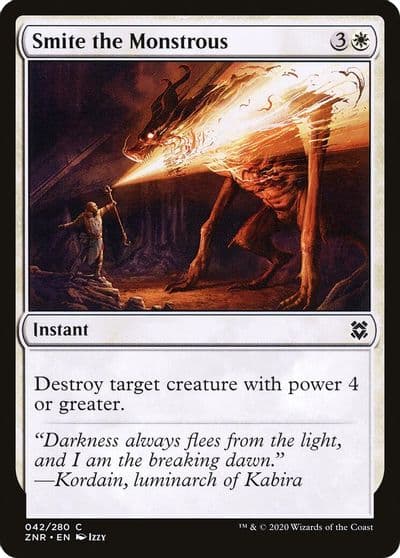 Smite the Monstrous Zendikar Rising Magic card