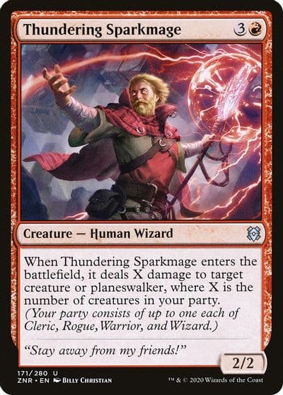 Thundering Sparkmage Zendikar Rising Magic card