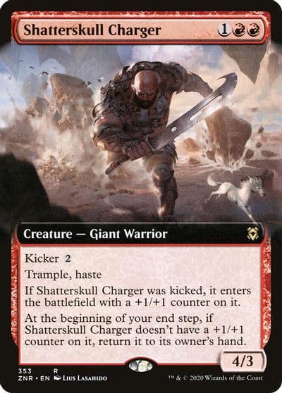 Shatterskull Charger Extended Art Zendikar Rising Magic card