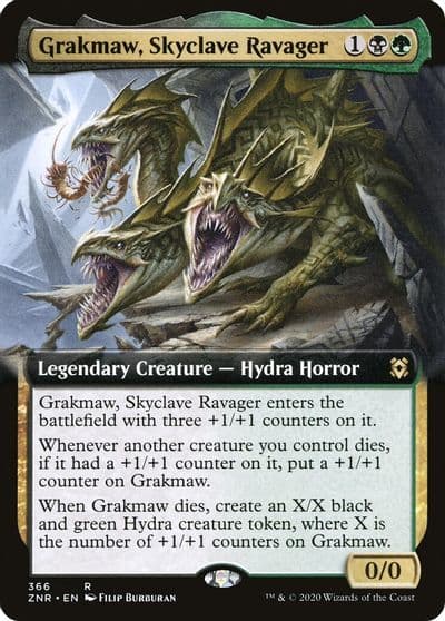 Grakmaw Skyclave Ravager Extended Art Zendikar Rising Magic card