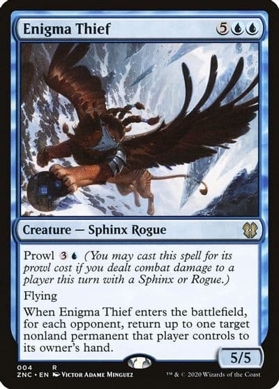 Enigma Thief Commander: Zendikar Rising Magic card