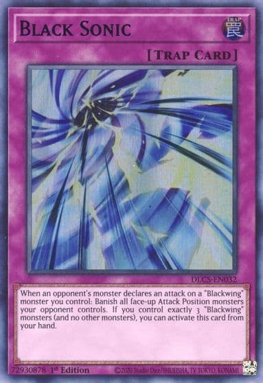 Black Sonic Blue Dragons of Legend: The Complete Series Yu-Gi-Oh! card