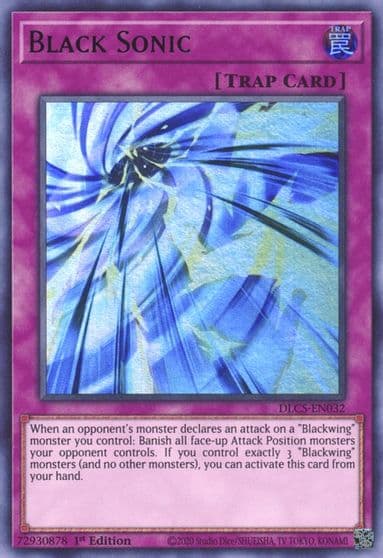 Black Sonic Green Dragons of Legend: The Complete Series Yu-Gi-Oh! card
