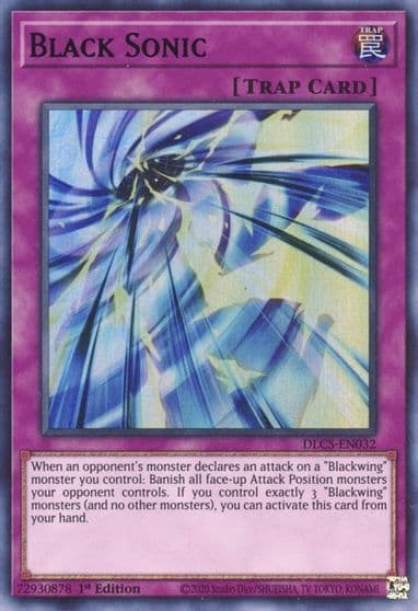 Black Sonic Purple Dragons of Legend: The Complete Series Yu-Gi-Oh! card