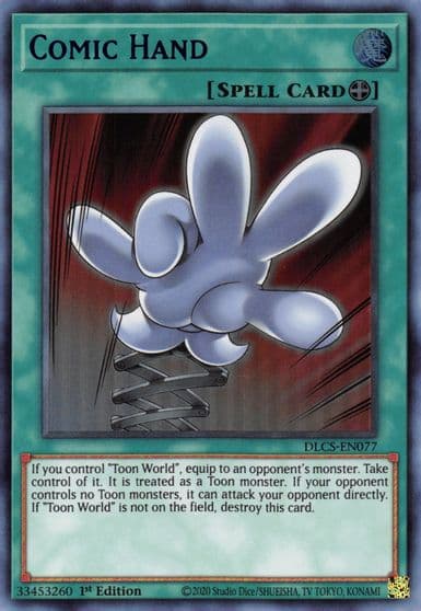 Comic Hand Blue Dragons of Legend: The Complete Series Yu-Gi-Oh! card