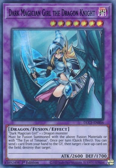Dark Magician Girl the Dragon Knight Green Dragons of Legend: The Complete Series Yu-Gi-Oh! card
