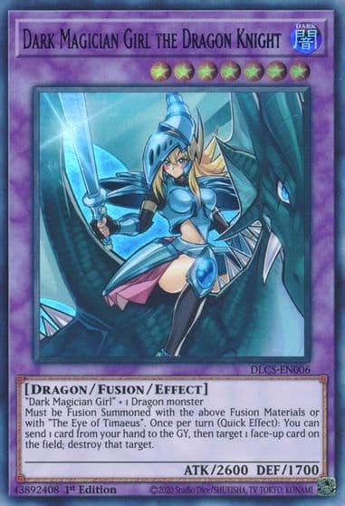 Dark Magician Girl the Dragon Knight Purple Dragons of Legend: The Complete Series Yu-Gi-Oh! card