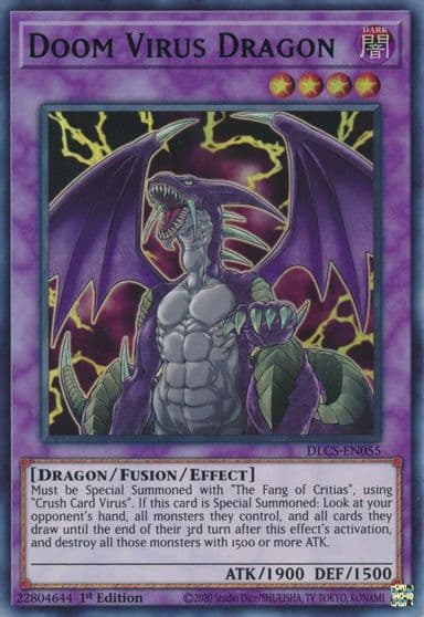 Doom Virus Dragon Blue Dragons of Legend: The Complete Series Yu-Gi-Oh! card