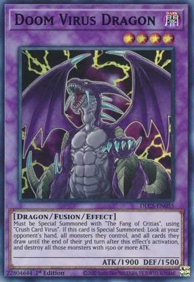 Doom Virus Dragon Purple Dragons of Legend: The Complete Series Yu-Gi-Oh! card