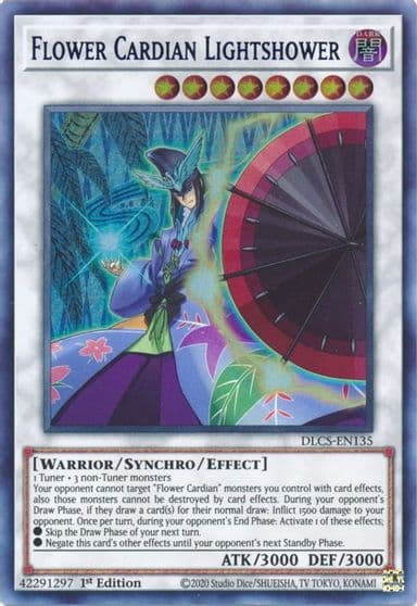 Flower Cardian Lightshower Blue Dragons of Legend: The Complete Series Yu-Gi-Oh! card