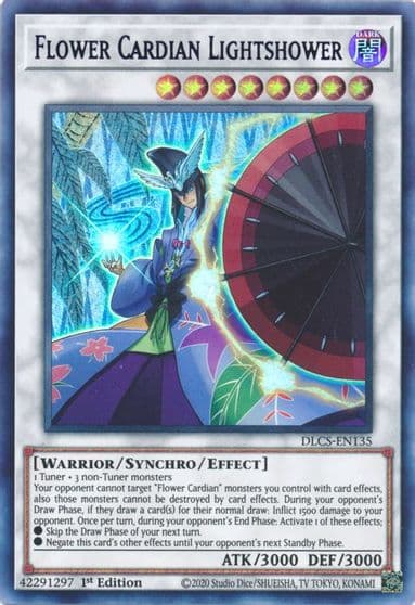 Flower Cardian Lightshower Purple Dragons of Legend: The Complete Series Yu-Gi-Oh! card