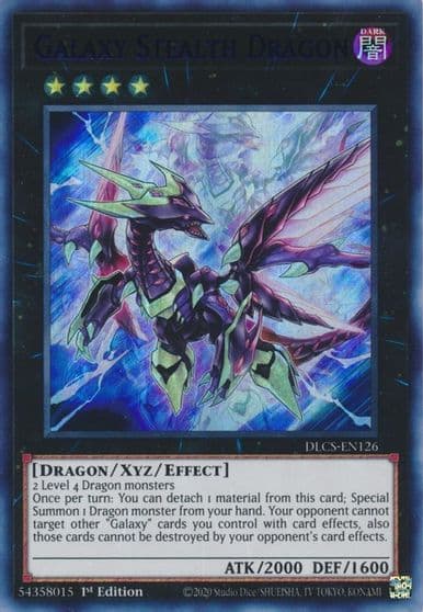 Galaxy Stealth Dragon Green Dragons of Legend: The Complete Series Yu-Gi-Oh! card