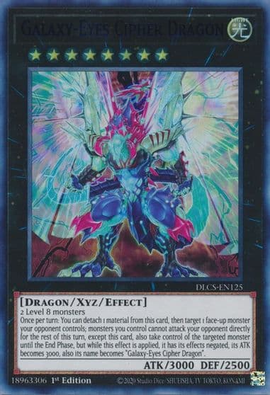 Galaxy Eyes Cipher Dragon Blue Dragons of Legend: The Complete Series Yu-Gi-Oh! card