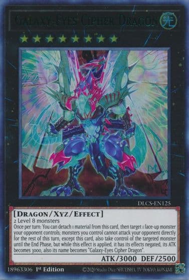Galaxy Eyes Cipher Dragon Green Dragons of Legend: The Complete Series Yu-Gi-Oh! card
